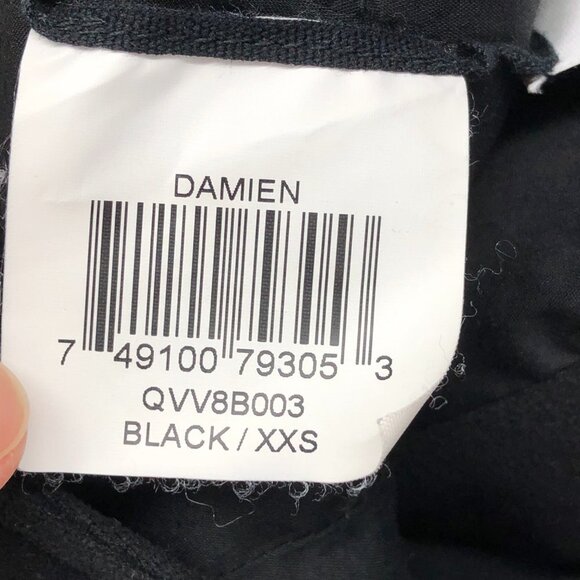 BCBGMaxAzria Black Faux Suede Pleated Damien Zip-Up Vest size XXS - Picture 9 of 13